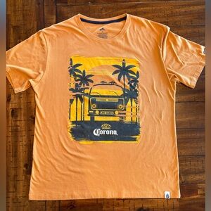 Corona Sunset Orange Men’s Tshirt - Large NWOT